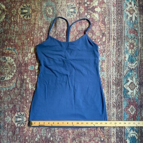 Lululemon size 6 Blue Women's Racerback Spaghetti Strap Tank Top lightweight - Picture 5 of 8
